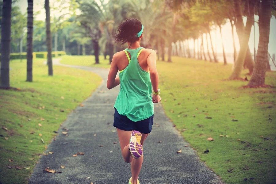 The influencer (not pictured in this stock photo) raised the issue of running outdoors. (Shutterstock)