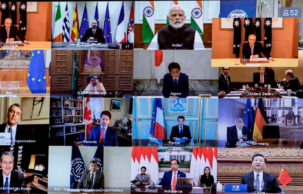 G20 pledges to unite against coronavirus pandemic after Saudi Arabia leads extraordinary summit