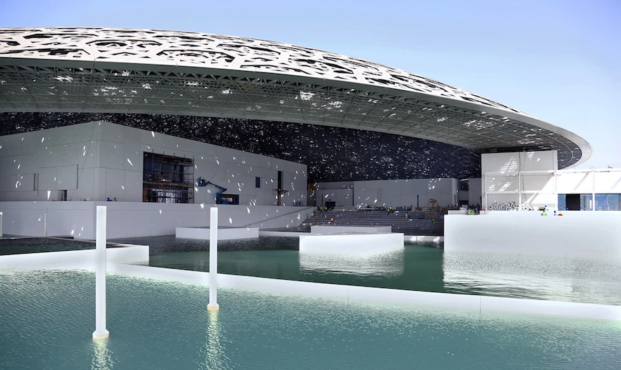 The Louvre Abu Dhabi, will be closed for longer than expected as the worldwide coronavirus pandemic continues. (AFP)