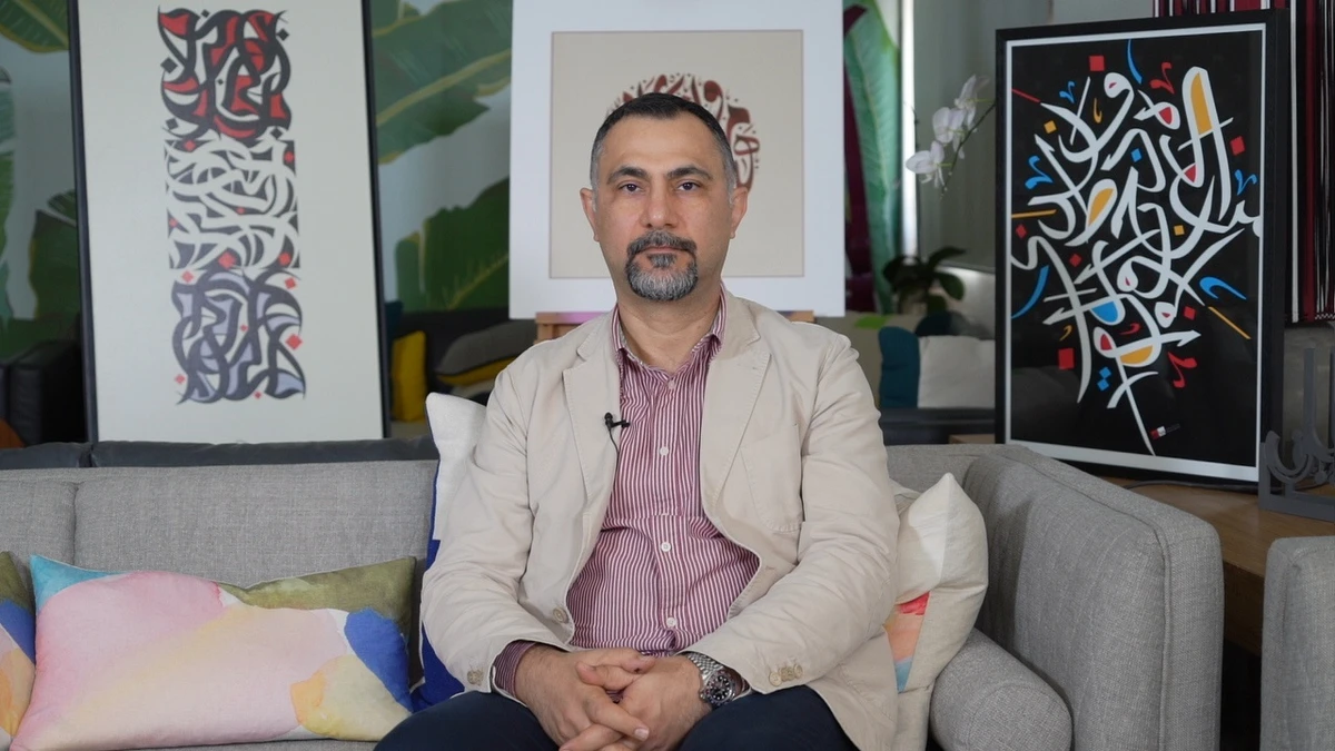 Calligraphy artist Wissam Shawkat seeks to break the mold after mastering classic styles