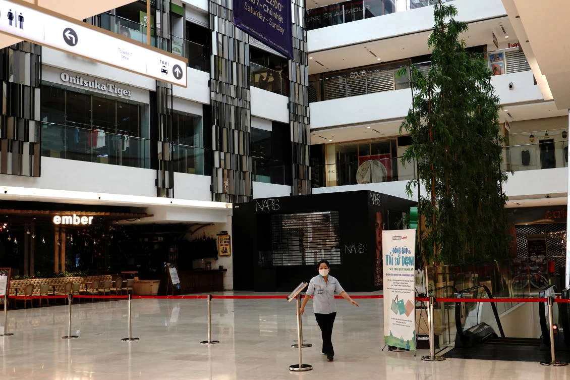 The Vietnamese government has ordered a halt on inbound flights, cut domestic flights, stopped public gatherings and temporarily shut down non-essential services until April 15 at the earliest. (Reuters)