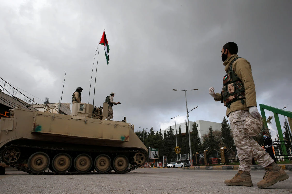 Jordan imposed a round-the-clock curfew for three days, before providing limited times for people to shop for basic goods on foot. (Reuters)