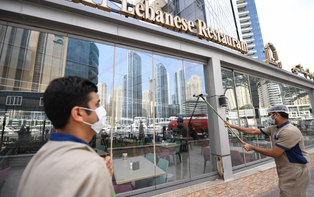 The UAE has offered private companies options to cope with the coronavirus pandemic. (AFP)