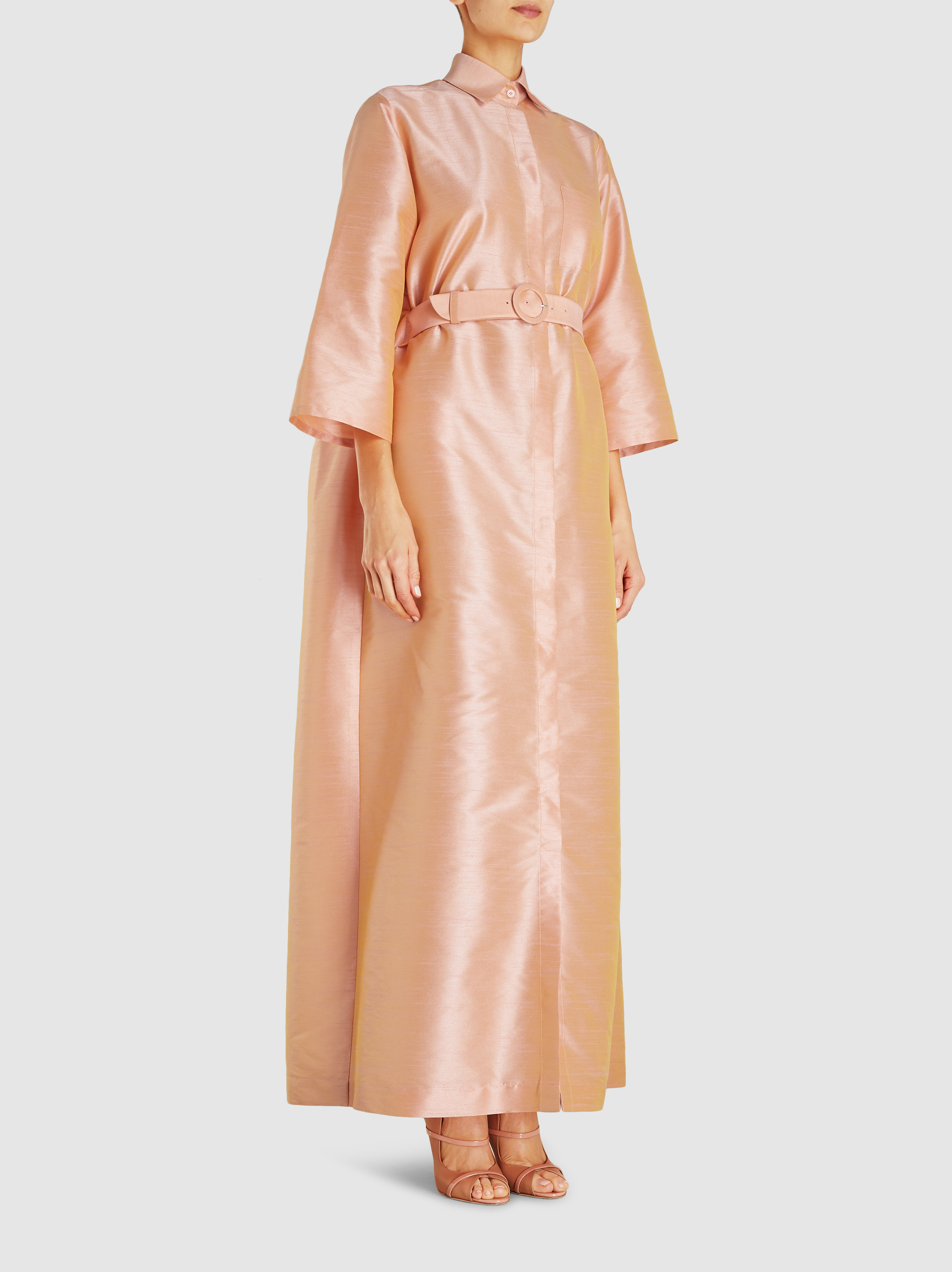 Bouguessa Long Sleeve Belted Kaftan