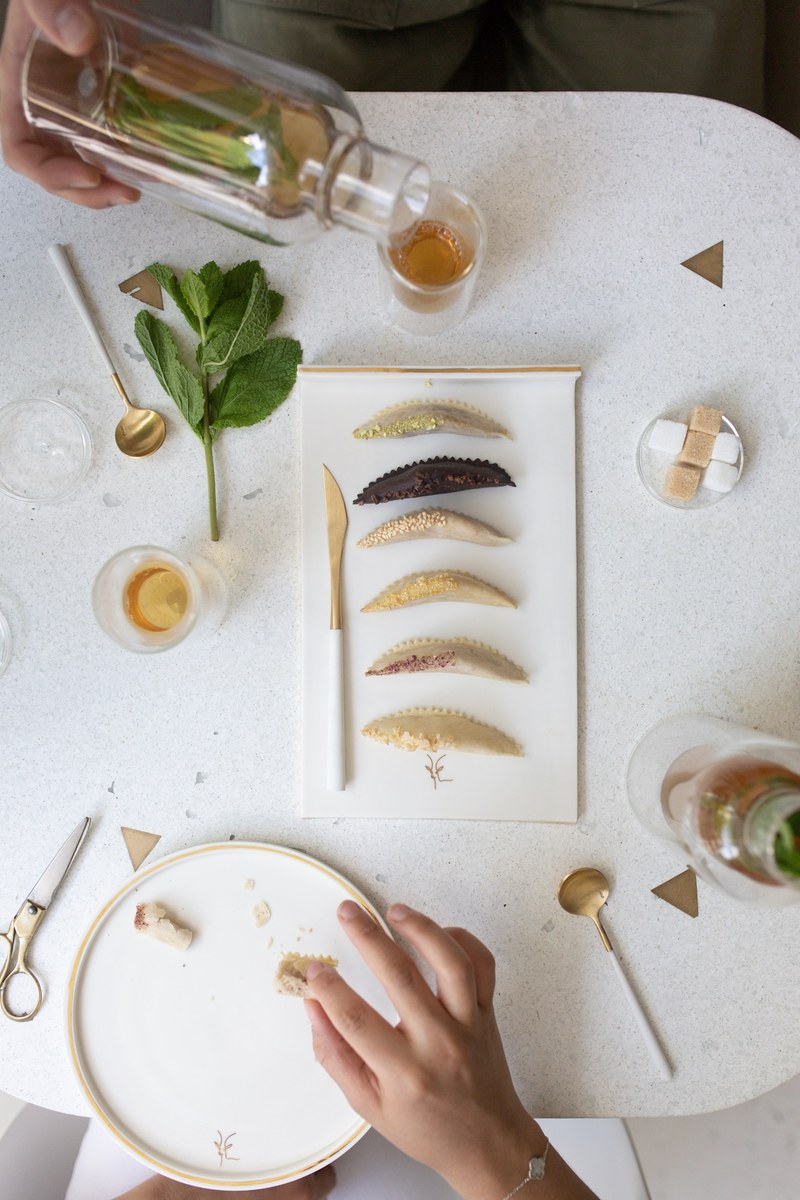 The crescent-shaped cookies are traditionally filled with almond paste, perfumed with orange blossom water. (Supplied)