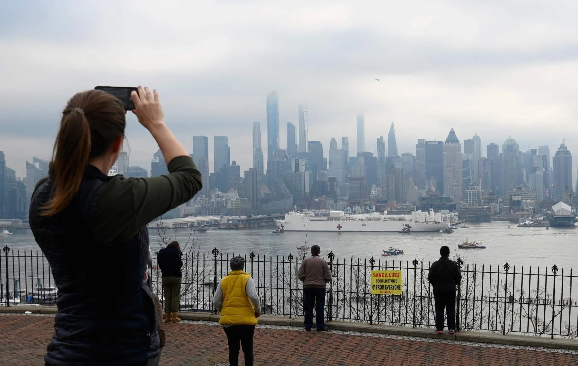 The United States now hardest hit than any other country at almost 200,000 cases as of March 31, 2020. (AFP)
