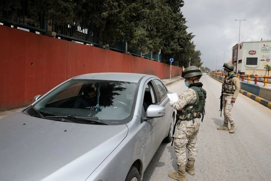 The Jordanian armed forces was tasked to implement the 24-hour lockdown. (Reuters)