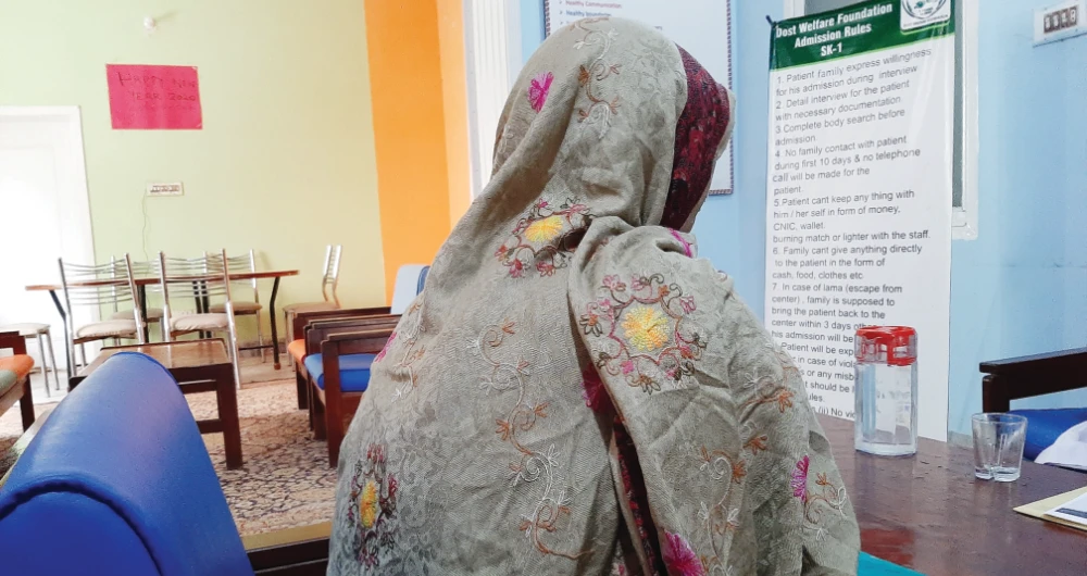 Thousands of women are addicted to drugs in Pakistan, but avoid talking about it due to social stigma. Photo shows Haseena Bibi, a recovered drug addict. (Supplied )