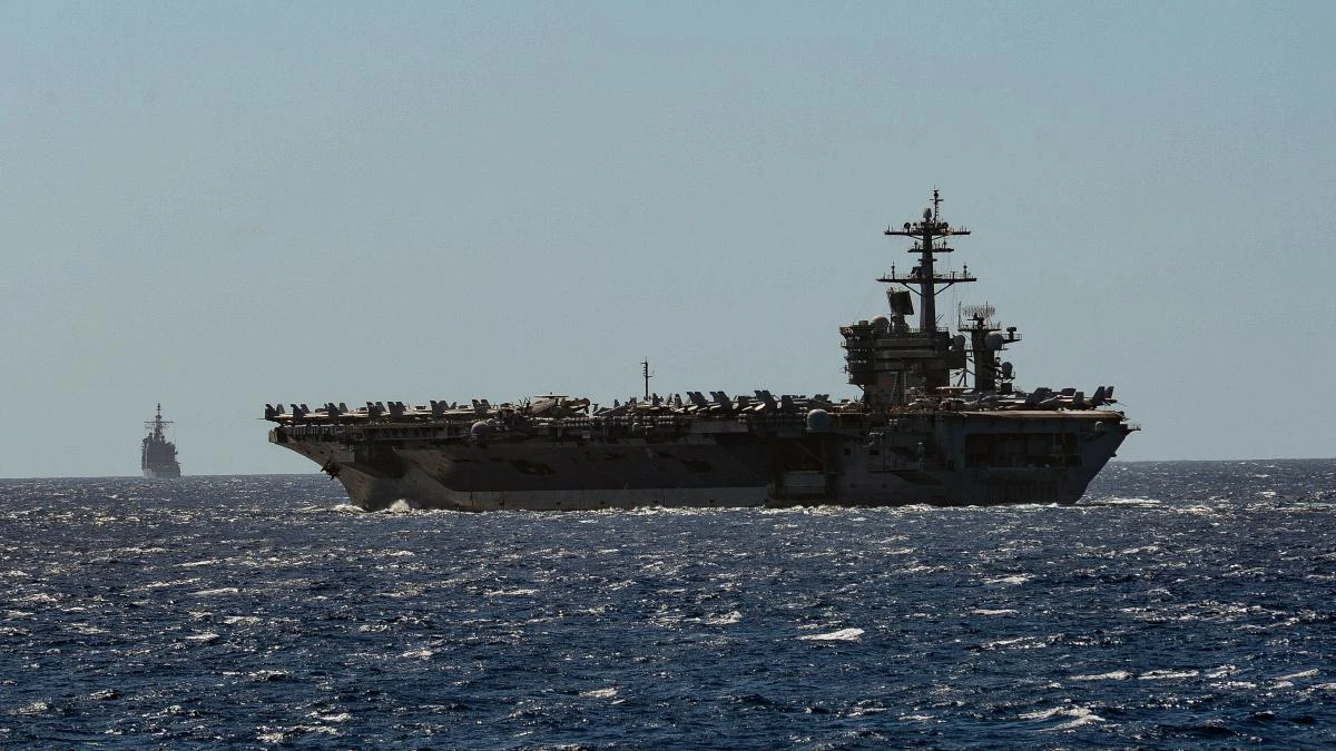 There have been 93 COVID-19 cases discovered among the 4,800-strong Roosevelt crew so far, according to the US Navy. (US Navy/AFP)