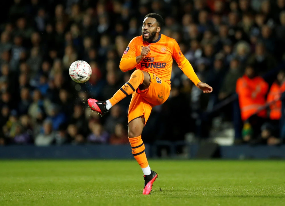 Newcastle United’s Danny Rose in action during last month’s match against West Bromwich Albion. (Reuters)