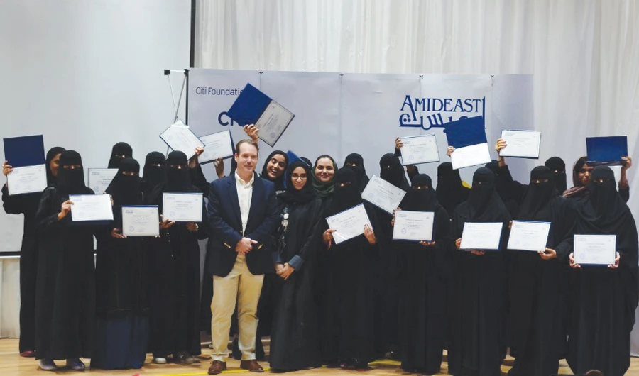 First group of Saudi women who completed the ‘Skills for Success Employability Program.’