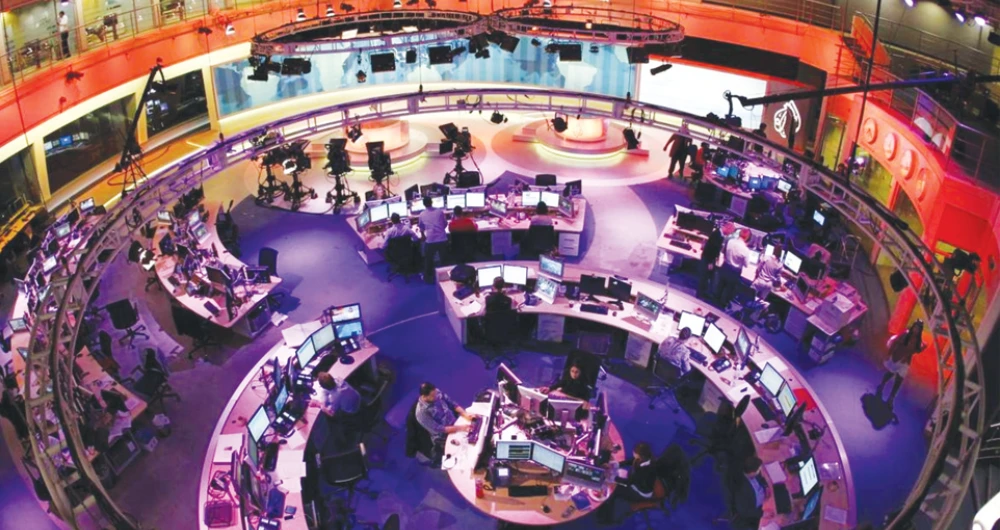 A general view shows the newsroom at the headquarters of the Qatar-based Al Jazeera English-language channel in Doha. (File/Reuters)