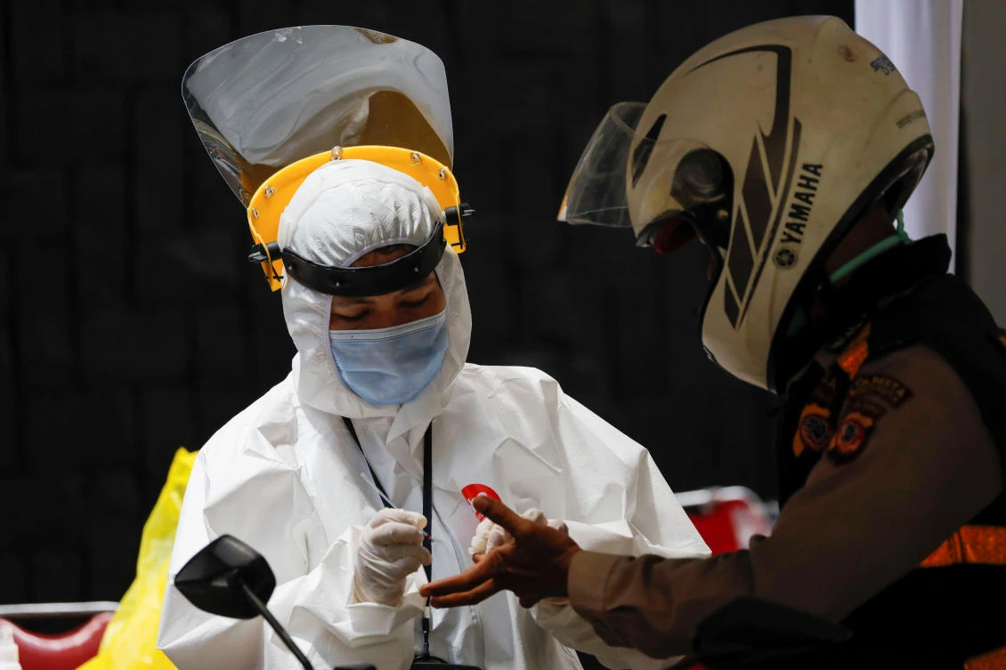 Indonesia’s coronavirus cases stood at 2,491 on Monday, with 209 confirmed deaths — the highest number of fatalities in Asia outside China. (Reuters)