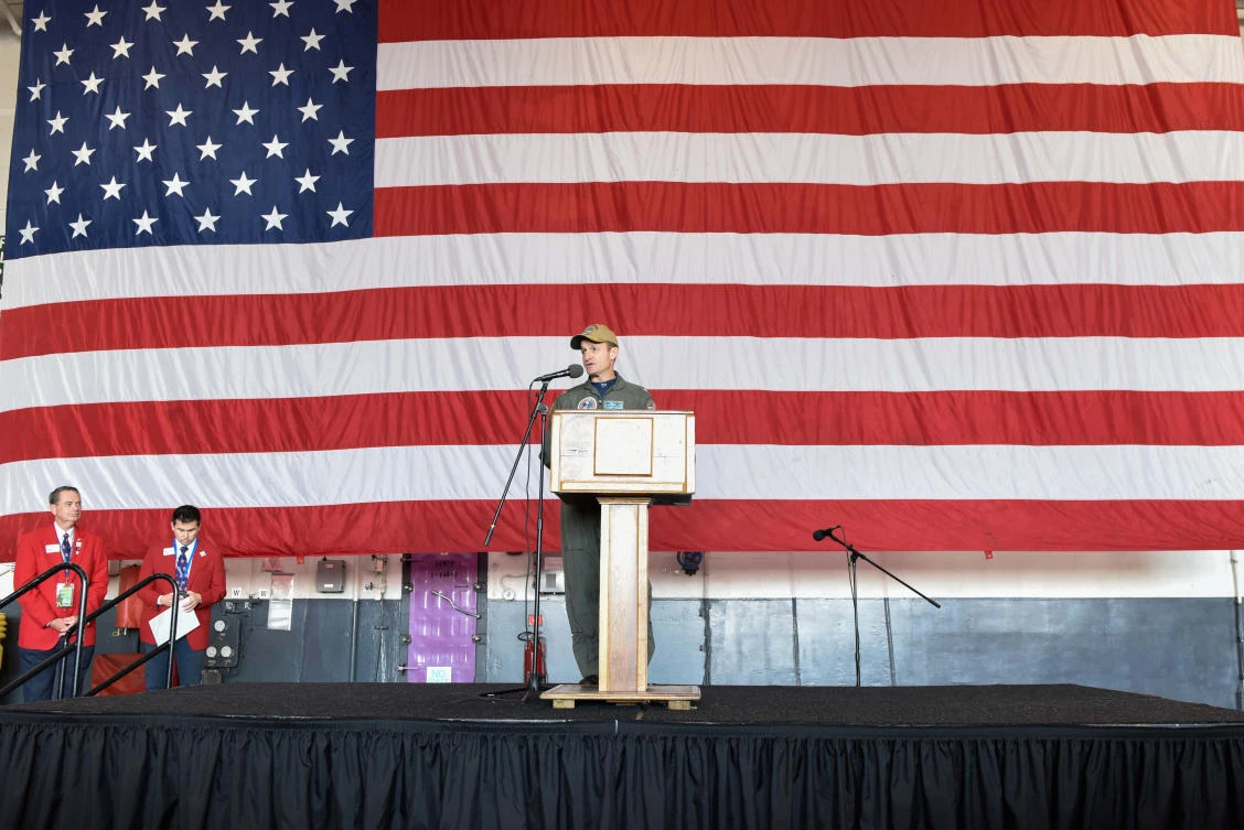 Capt. Brett E. Crozier was relieved command of USS Theodore Roosevelt last week for having shown ‘extremely poor judgment’ in pleading for an accelerated evacuation of the crew to protect their health. (Reuters)
