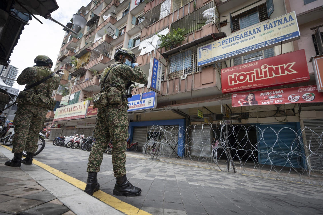 Malaysia, Southeast Asia’s third-largest economy, grapples with the highest infection rate in the region. (AP)