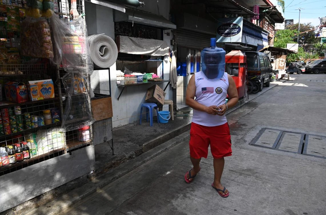 President Rodrigo Duterte earlier in the day extended to the end of April strict quarantine measures on the country’s main island implemented to contain the outbreak. (AFP)