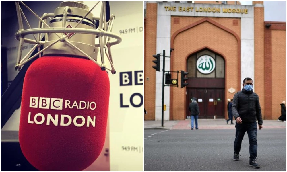 Different imams lead the 5:50 a.m. broadcasts every week on 14 BBC local radio stations, including in London, reciting verses from the Qur’an or quotes from Prophet Muhammad. (BBC/AFP)