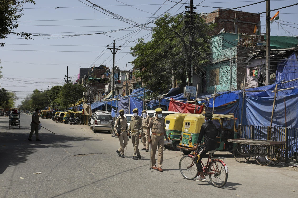 The sweeping lockdown of India’s 1.3 billion people to prevent an epidemic of COVID-19 ends on April 14. (AP)