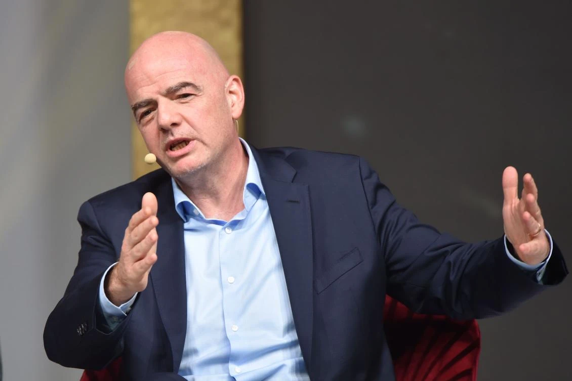 “Our first priority, our principle, the one we will use for our competitions and encourage everyone to follow is that health comes first,” Infantino said in a video message. (File/AFP)
