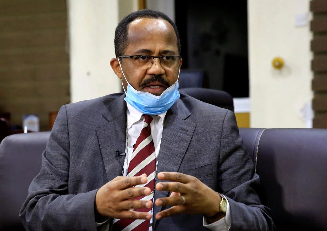 Sudan's Minister of Health Akram Ali Altom speaks during a Reuters interview amid concerns about the spread of coronavirus disease (COVID-19), in Khartoum, Sudan April 11, 2020. (File/Reuters/Mohamed Nureldin Abdallah)