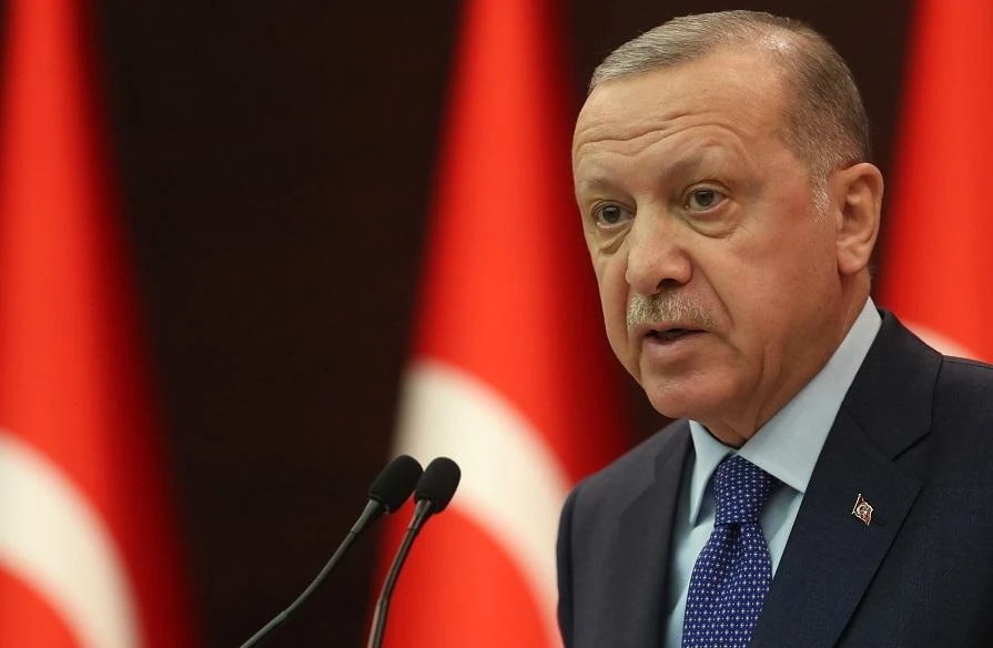 Turkish President Recep Tayyip Erdogan rejected the resignation of the country’s interior minister who took responsibility for a poorly timed announcement of a weekend lockdown. (File/AFP)