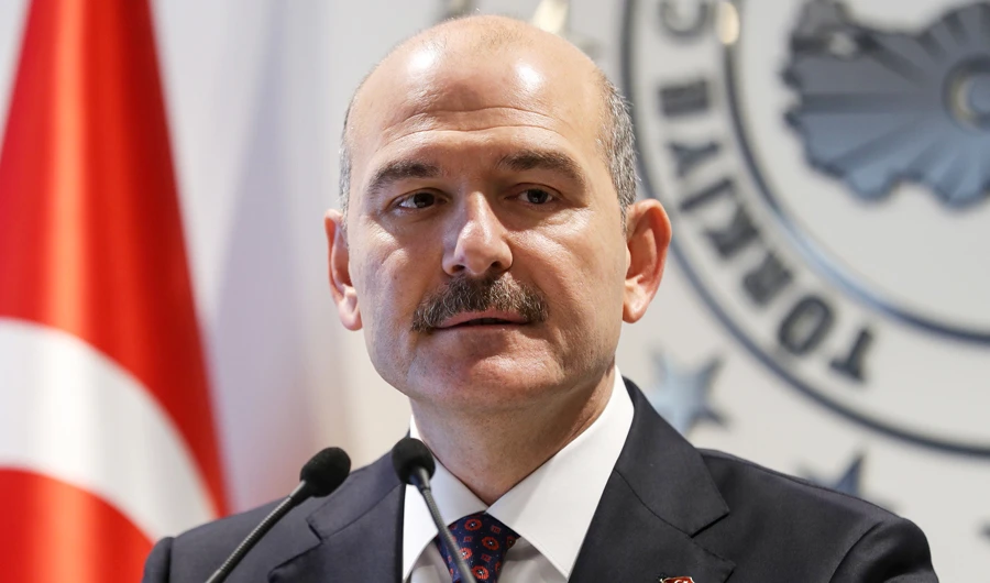 Turkish Interior Minister Suleyman Soylu. (AFP)