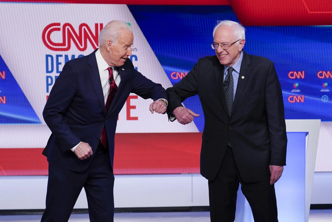 Bernie Sanders backs Joe Biden as former Democratic rivals join forces to beat Donald Trump