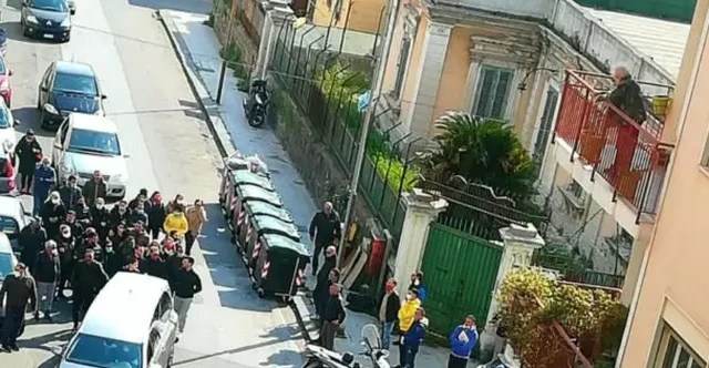 A Sicilian funeral for the brother of mafia boss Luigi Sparacio is said to have broken COVID-19 lockdown laws. (Twitter)