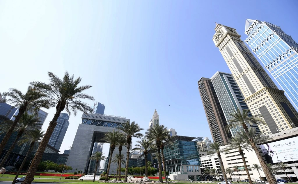 The Dubai World Trade Center is located in the heart of the city near Burj Khalifa and Sheikh Zayed Road. (File/AFP)