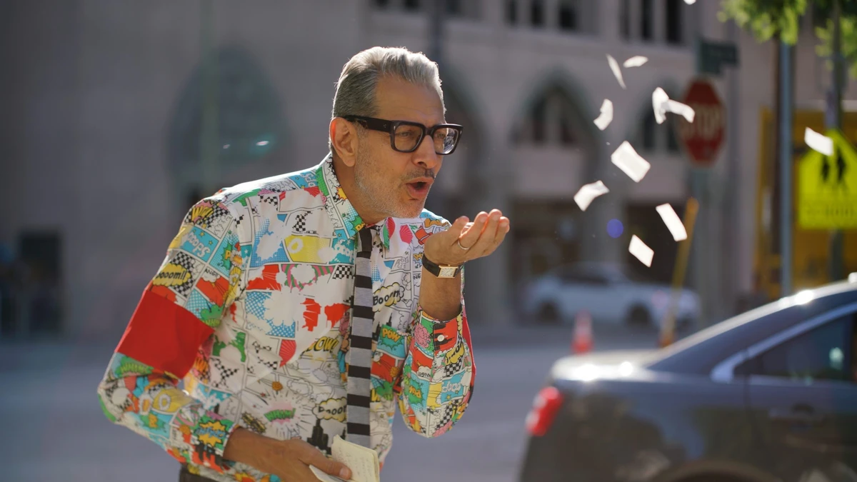 In his show, Jeff Goldblum takes an idiosyncratic approach to everyday objects. (Supplied)