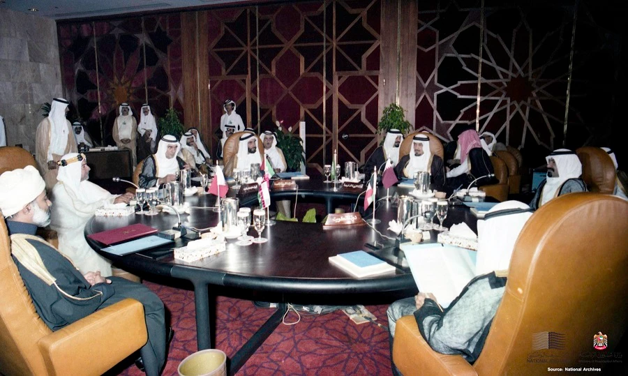 Over the four decades since it was founded, the members of the GCC have not always seen eye to eye. (National Archives)