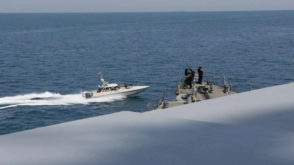 Eleven vessels from Iran’s Islamic Revolutionary Guard Corps Navy came dangerously close to US Navy and Coast Guard ships in the Gulf, the US military said on Wednesday, calling the moves “dangerous and provocative.” (Reuters)