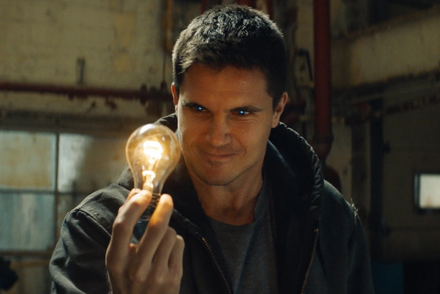 Robbie Amell as Connor Reed in 'Code 8.' (Image supplied)