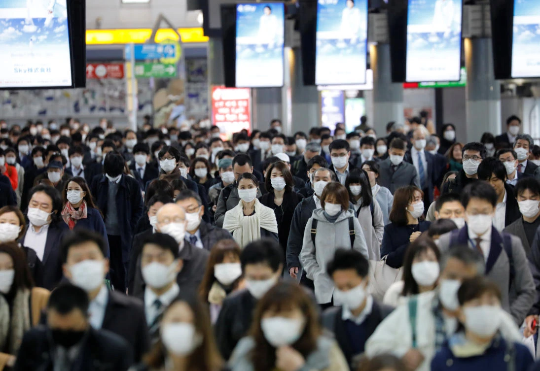 Prime Minister Shinzo Abe has urged residents to reduce contact with other people by 70 to 80 percent. (Reuters)