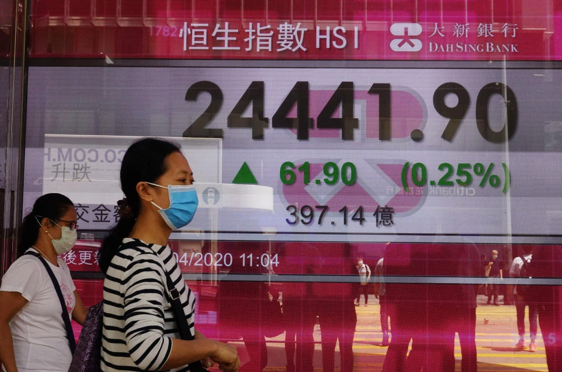 Hong Kong banned public gatherings of more than four people for 14 days from March 29 and later extended that restriction until April 23. (AP)