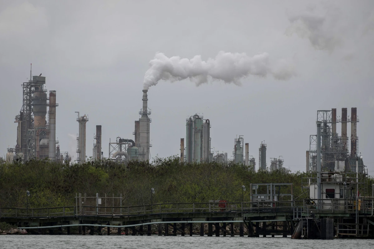 A refinery in Corpus Christi, Texas. The Trump administration is expected to fast track a program to pay companies to leave crude in the ground. (AFP/File)