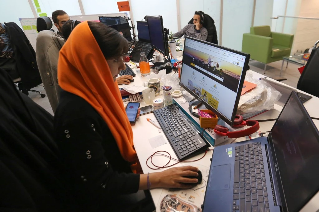 Iran’s state broadcaster has refused to allocate the 700 MHz and 800 MHz frequencies to develop the fifth-generation mobile Internet technology and increase the network capacity and speed. (AFP)
