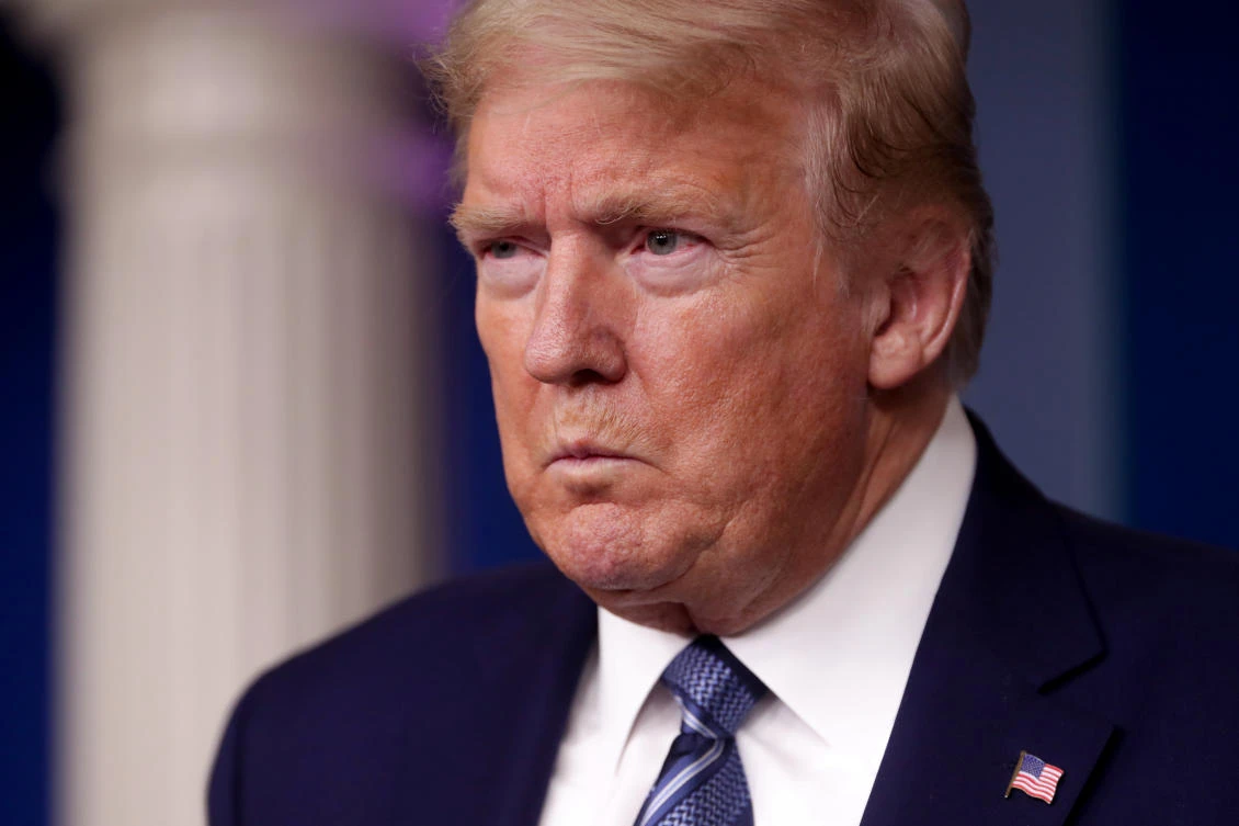President Donald Trump said on Wednesday he had instructed the US Navy to fire on any Iranian ships that harass it at sea. (Reuters/File Photo)