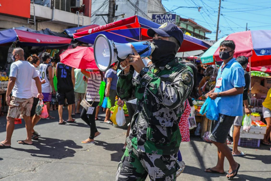 President Rodrigo Duterte has is mulling on whether or not to impose a ‘martial law-like lockdown’ because of a huge number of quarantine violators. (AFP)