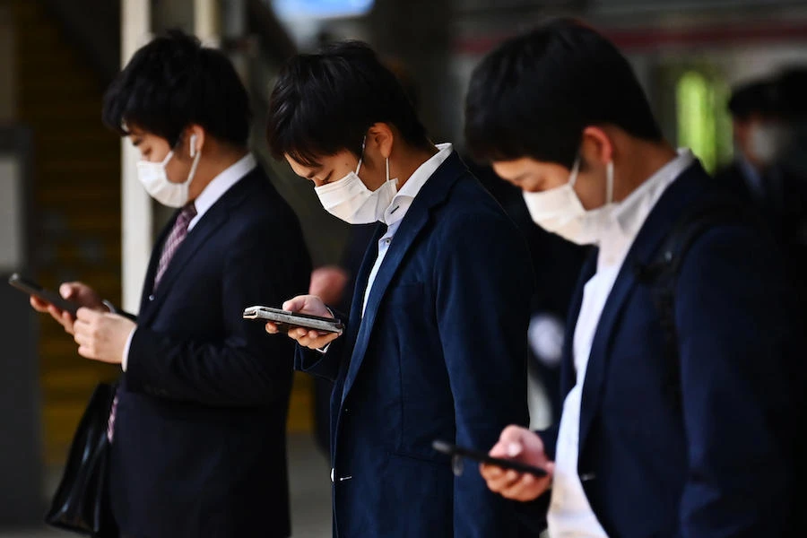 The system announced on April 10 will use Bluetooth technology to let authorities build apps to alert people who have been in proximity with those who have tested positive for the novel coronavirus. (File/AFP)