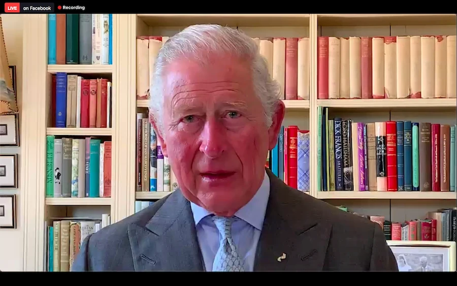 “I can only begin to imagine of desperately difficult and sad this must be for all of you who cherish this special month and everything it normally brings,” the Prince of Wales said. (Screenshot)