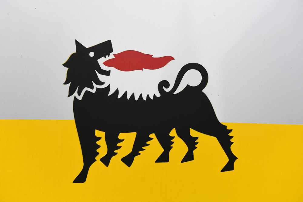 The logo of Italian energy company Eni is seen at Eni's Renewable Energy and Environmental R&D Center in Novara, Italy. (REUTERS/File Photo)