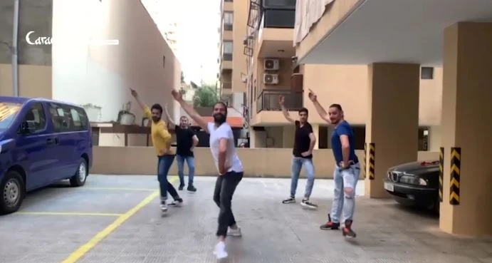 Lebanon went into lockdown last month in an attempt to curb the spread of the novel coronavirus. (A screenshot taken from the dance video)
