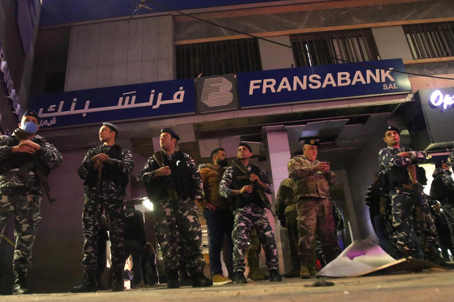 Attackers lob explosive at Lebanon bank amid currency crisis