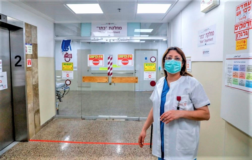 Israeli Arab doctor Khitam Hussein emerged as a prominent member of Israel’s often marginalized Arab community which is now playing an essential role in confronting an unprecedented health crisis. (AFP)