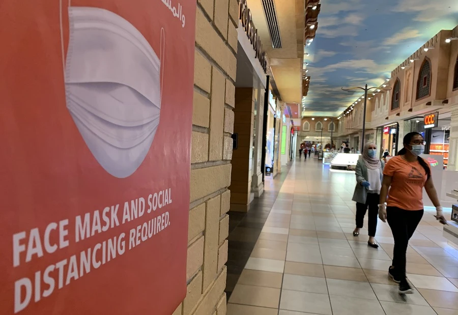 Breaches included incidents relating to social distancing measures and the mandatory use of face masks and gloves. (File/AFP)