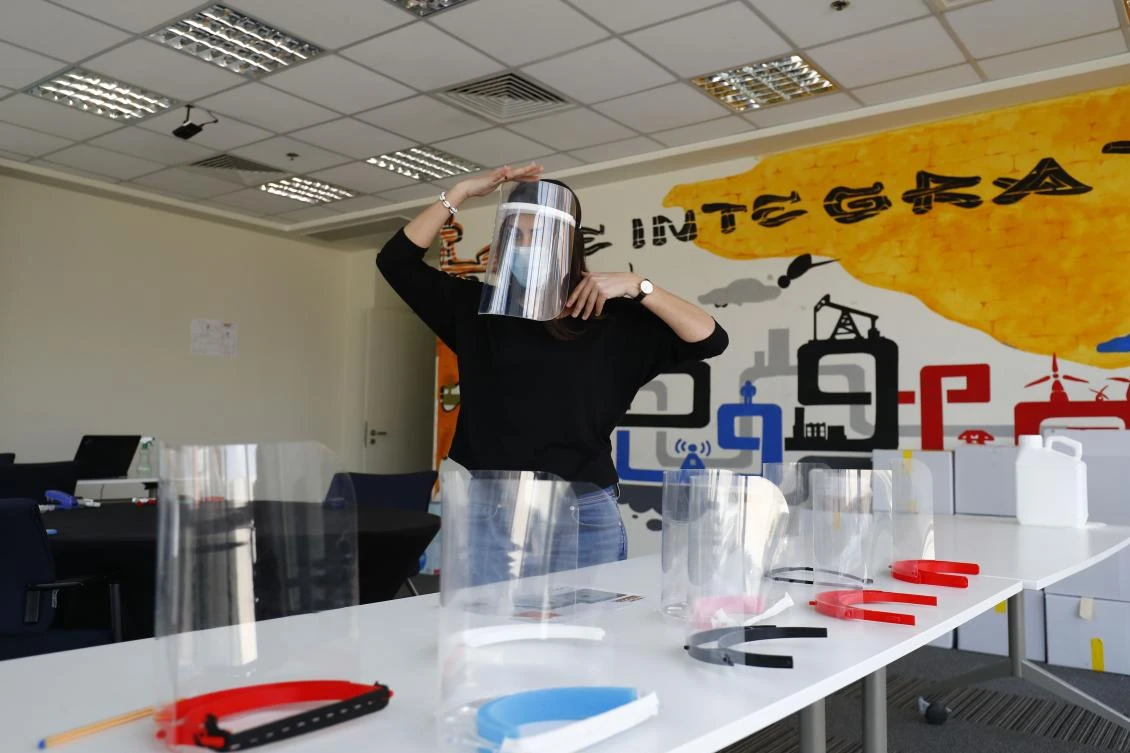 Egypt tech firm aids virus fight with 3D-printed face shields