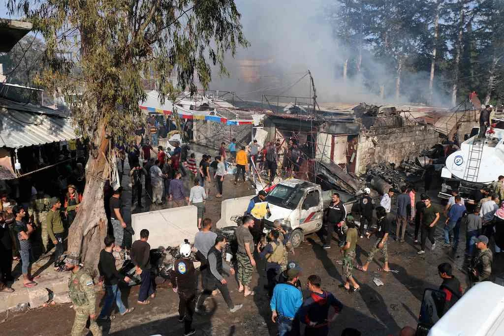 Bomb attack in Afrin kills 46 as fragile peace shatters