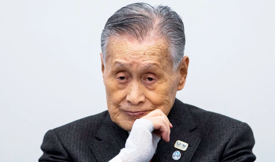 This file photo taken on March 23, 2020 shows president of the Tokyo 2020 Olympic Games, Yoshiro Mori, attending a press conference in Tokyo. (AFP)