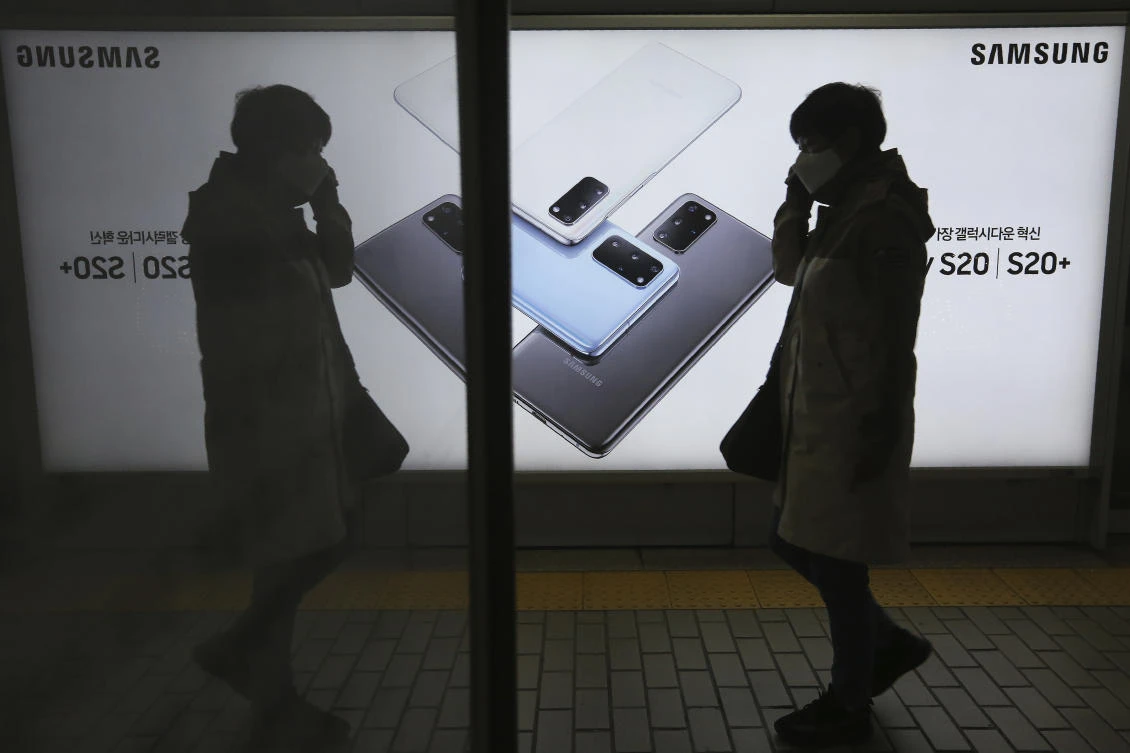 Samsung expects weaker results in the next three months, adding that “uncertainties driven by COVID-19 will persist” into the second half. (AP)